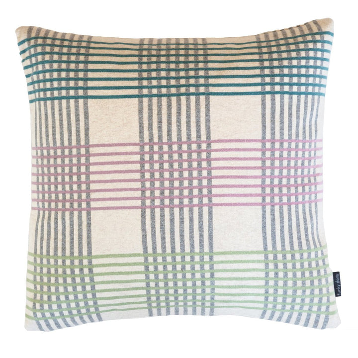 Ruth Pillow Lilla blød jacquardstrikket bomuld