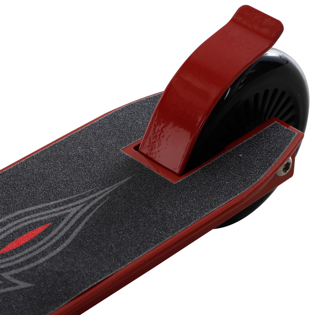 Pro stunt scooter til børn og voksne, freestyle scooter, 100mm syntetiske læderhjul, aluminium rød, til tricks