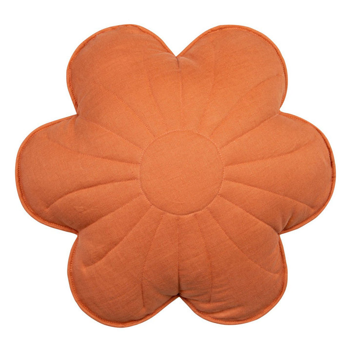 linned blomstrende pude "Papaya"