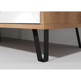 Sofabord TOUCH mat hvid / eg, 110x60xH37 cm