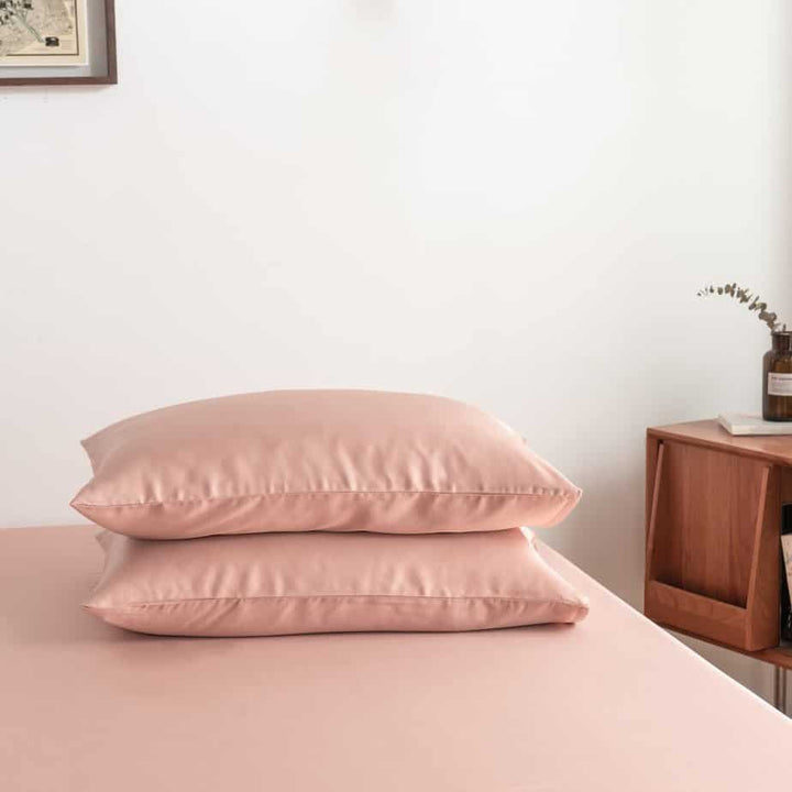 Pink Bambus Sengesæt 1-person - 400TC Tanboocel - Cuddle Pink