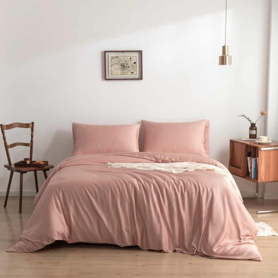 Pink Bamboo Sengesæt 2-personers - 400TC Tanboocel - Cuddle Pink