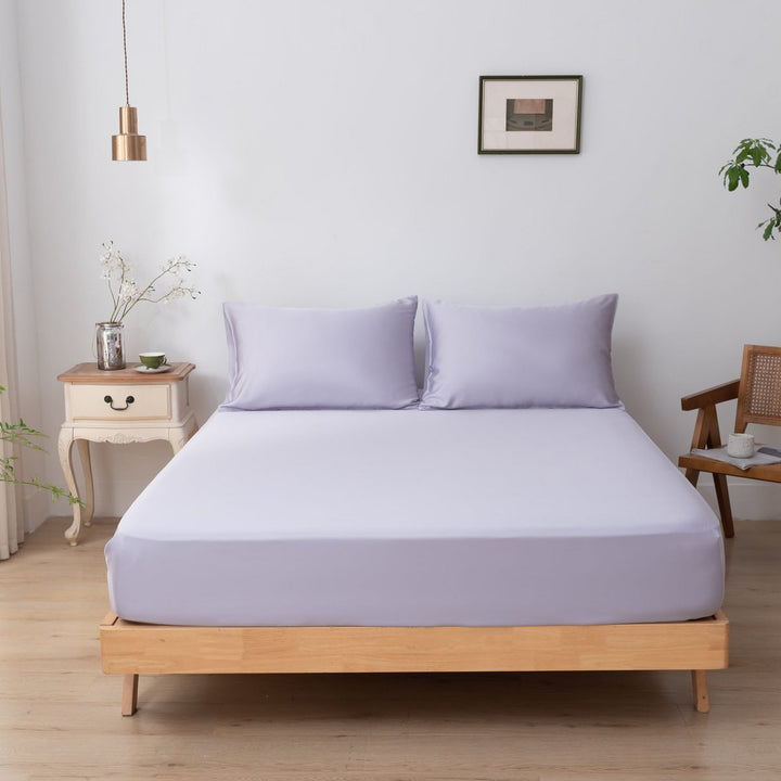 Lilac bambus pudebetræk - Lavender Mist - Sæt med 2 - 400TC Tanboocel