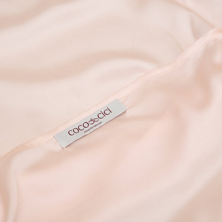 TENCEL™ satin pudebetræk Peach White