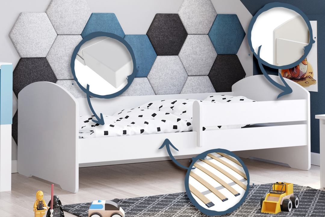 Enkeltseng Luk 160x80 med gelænder