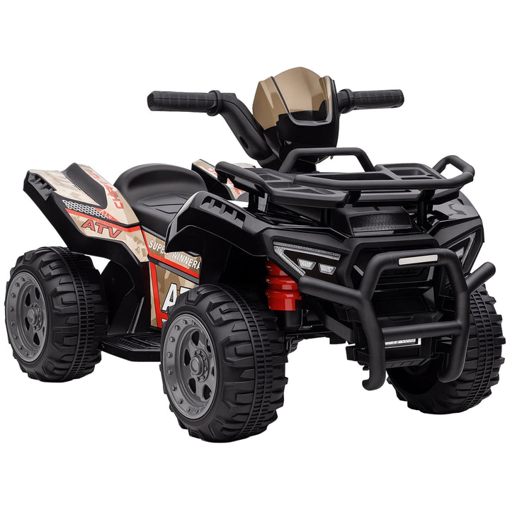 Kids quad elektrisk 6v børne-atv med forlænsfunktion, musik, elektrisk atv til børn 1,5-3 år sort