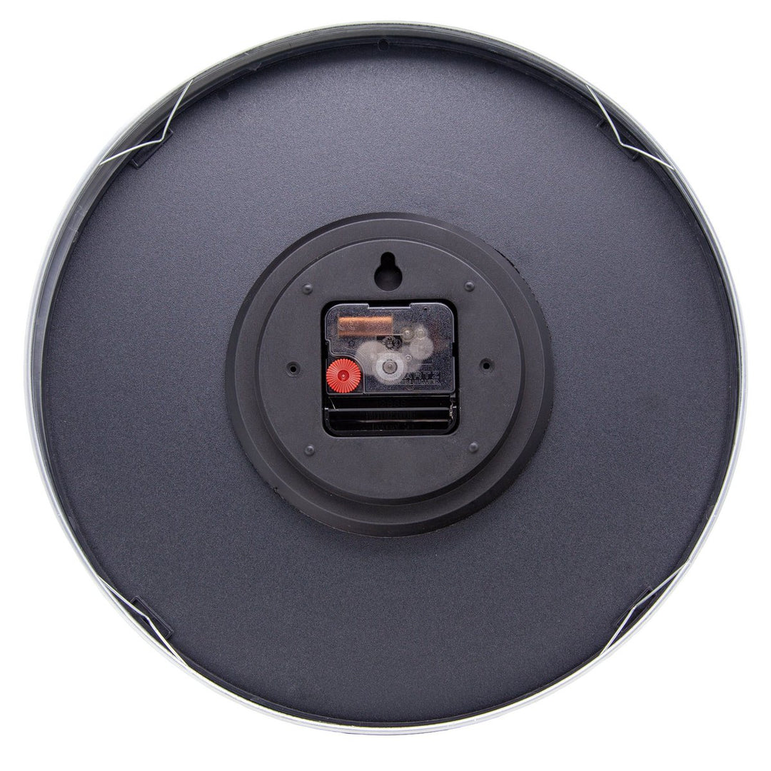 Vægur 30,5 cm-Silent-Dome-linse-Aluminium(urkasse og urskive)-NeXtime 'Frankfurt'