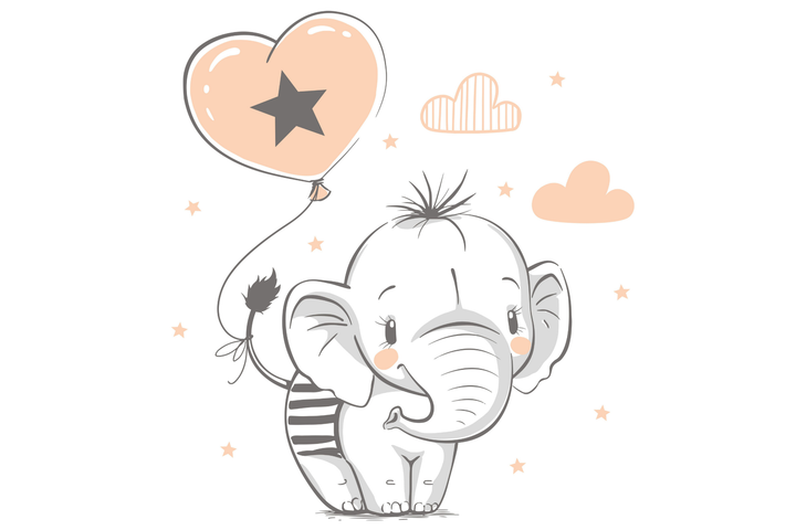 Dobbeltseng Luk 160x80 - Elefant