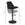 Moderne barstol med fløjlsbetræk og elegant trompetfod