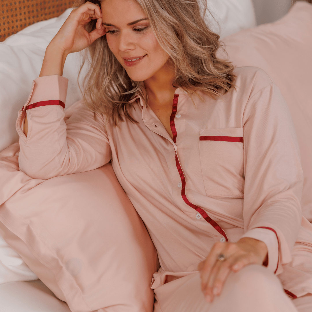 TENCEL™ Pyjamassæt Lang Dames Powder Peach