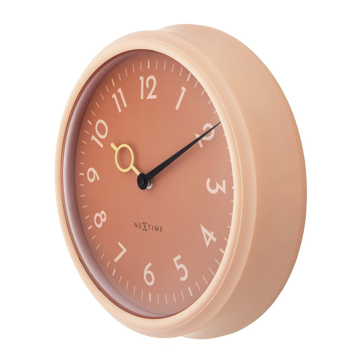 Vægur 30,5 cm-Silent-ABS-NeXtime 'Golden Hour Wall'