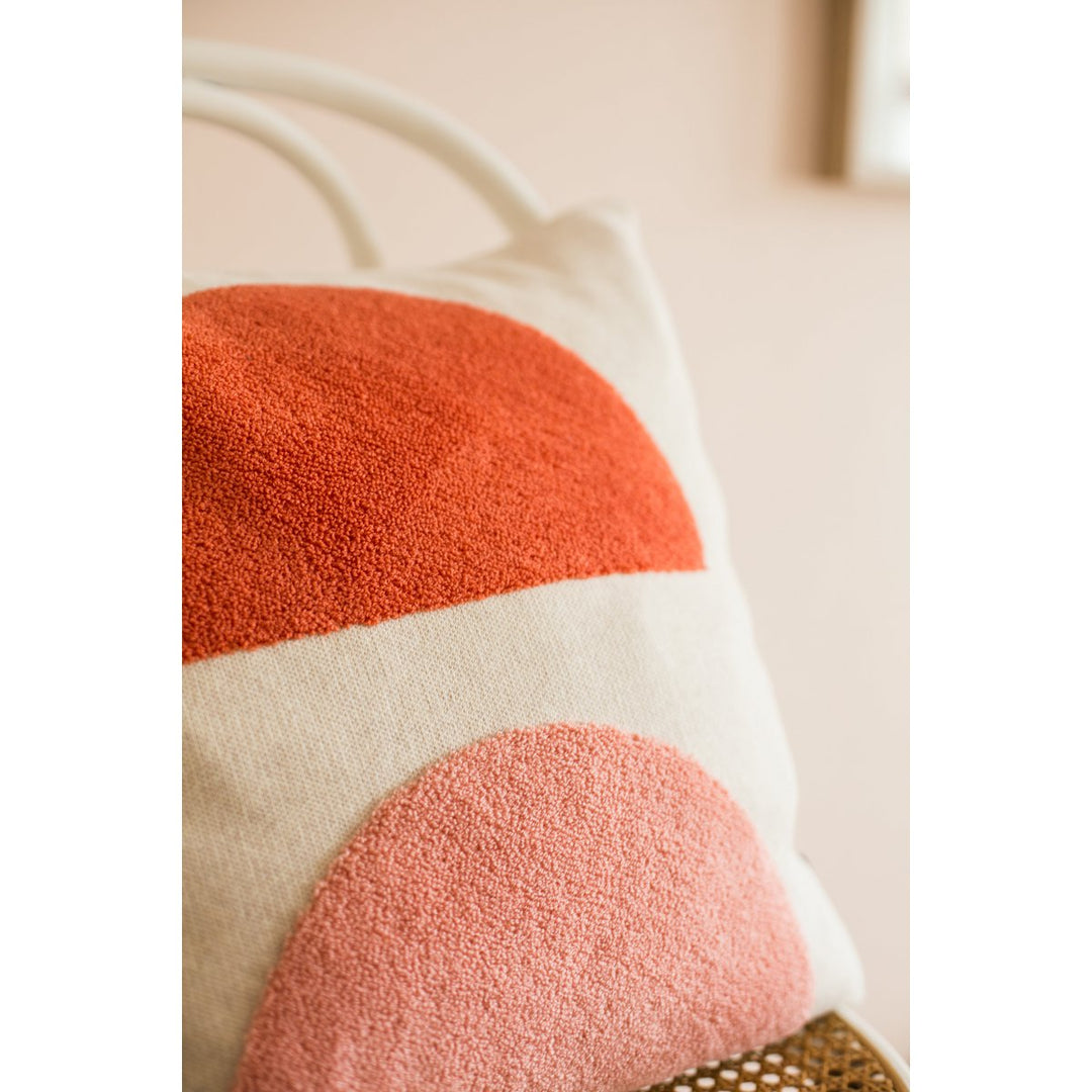 Mona Pillow-Cover Pink, Punch Nålbroderi