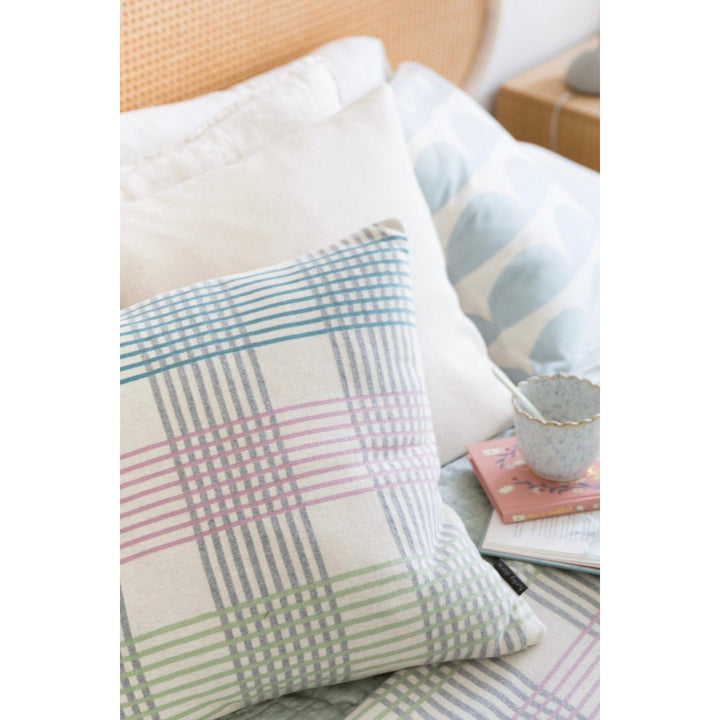 Ruth Pillow Lilla blød jacquardstrikket bomuld