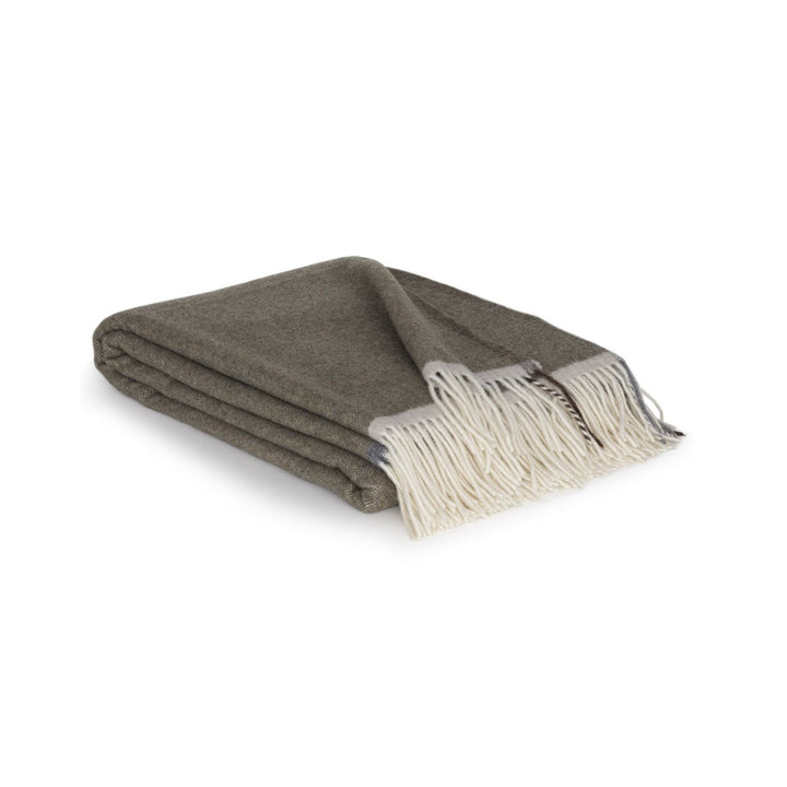 Merino/cashmere Uldtæppe Milan Verde Orlo