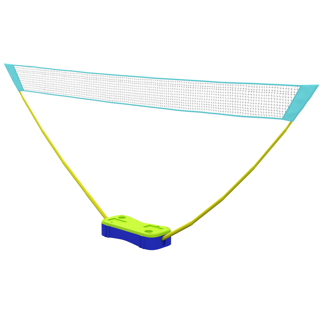 2 i 1 badmintonnet 4m med stativ, justerbart volleyballnet