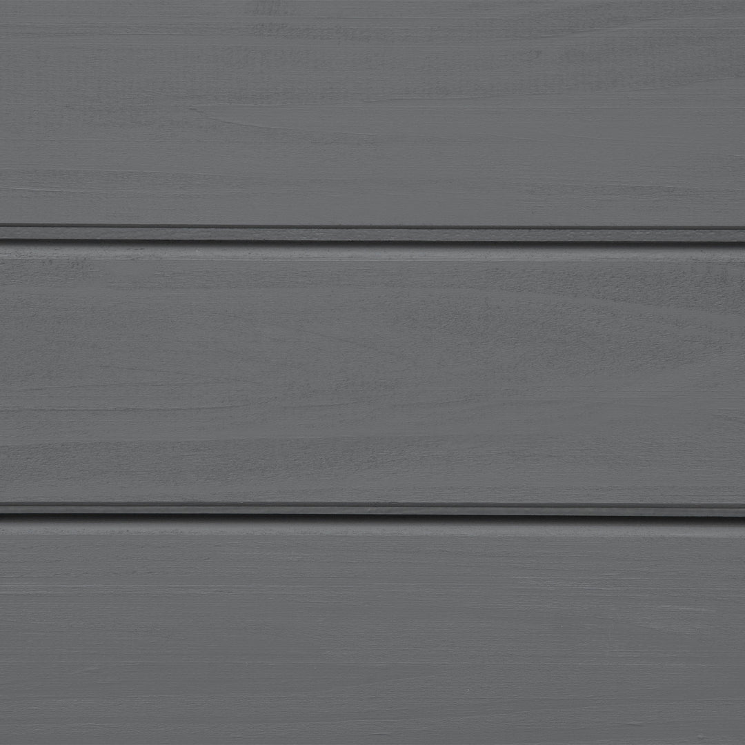 2-personers havebænk i træ, vejrbestandig, UV-bestandig, havemøbler med ryglæn, 116 x 56 x 80 cm, grå