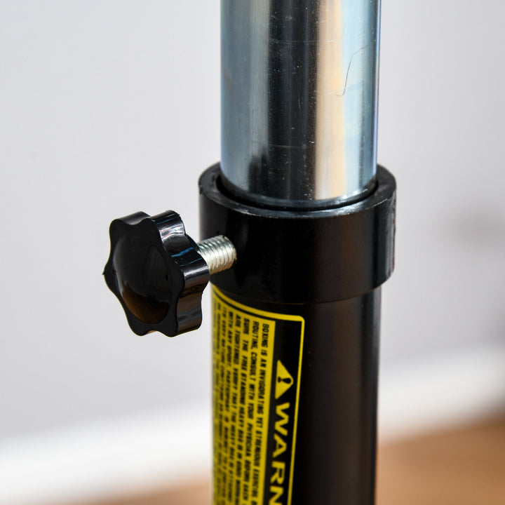 Boksestand stående boksetræner med 2 speed balls reflex bar og sugekop base 160-230cm højdejusterbar velegnet til voksne og teenagere sort