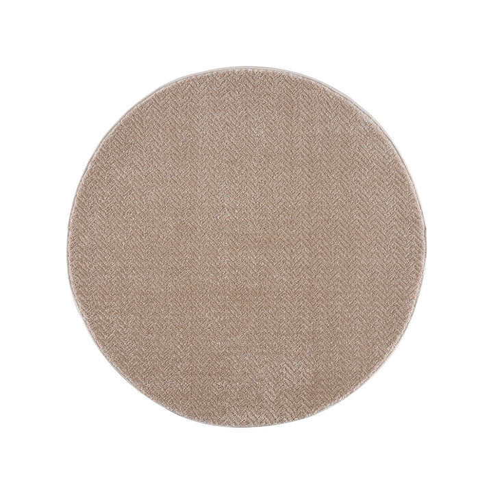 Tæppe Fancy 805 beige 120x120 cm rundt