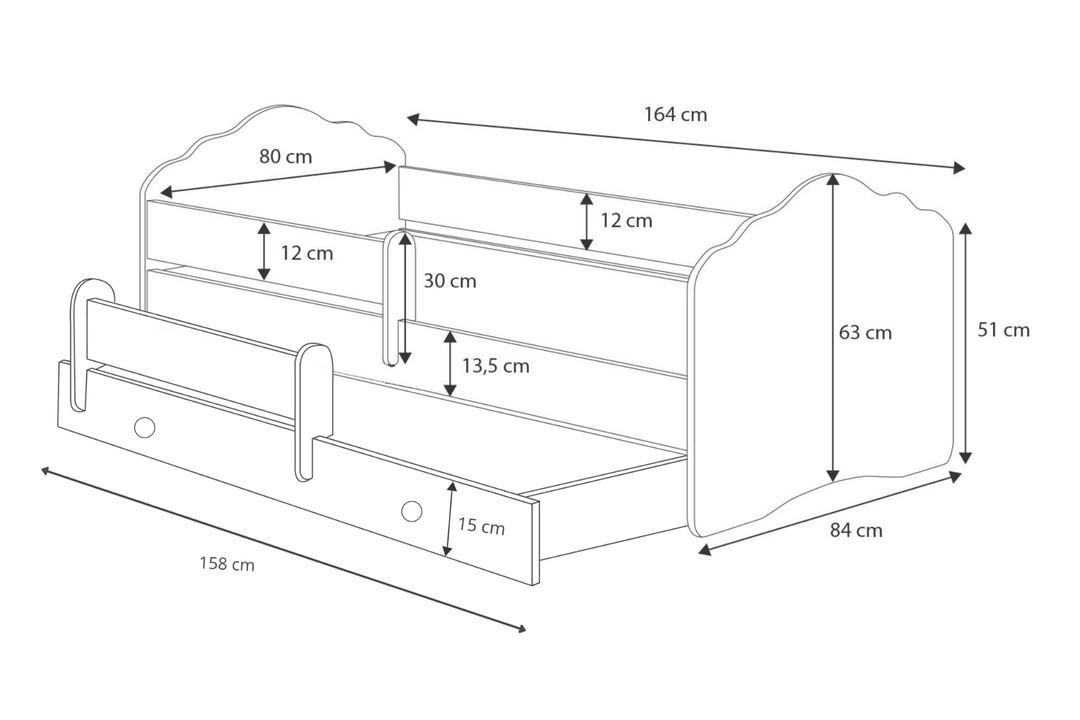 FALA BAR+SHU II 160x80 PIGEENHED