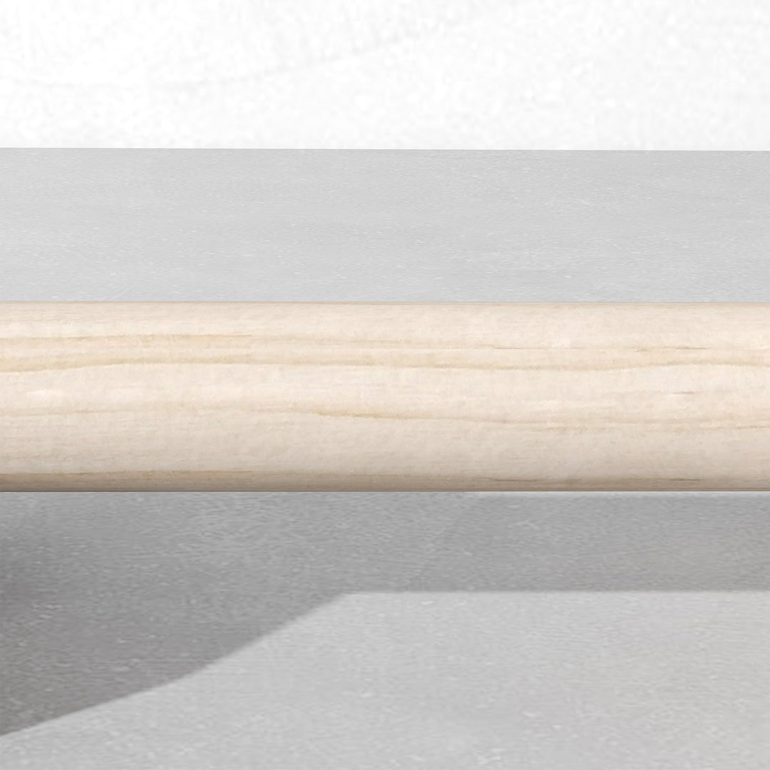 Push-up stænger i sæt med 2, robuste og skridsikre, op til 120 kg, bøgetræ, 30x13x10cm, natur