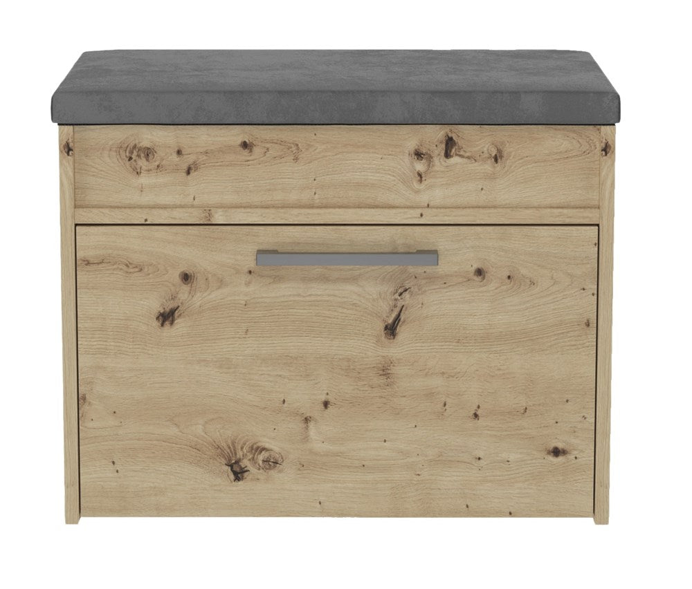 Skobænk med siddeplads og opbevaringsrum, Dybde: 35 cm Bredde: 60 cm Højde: 49 cm