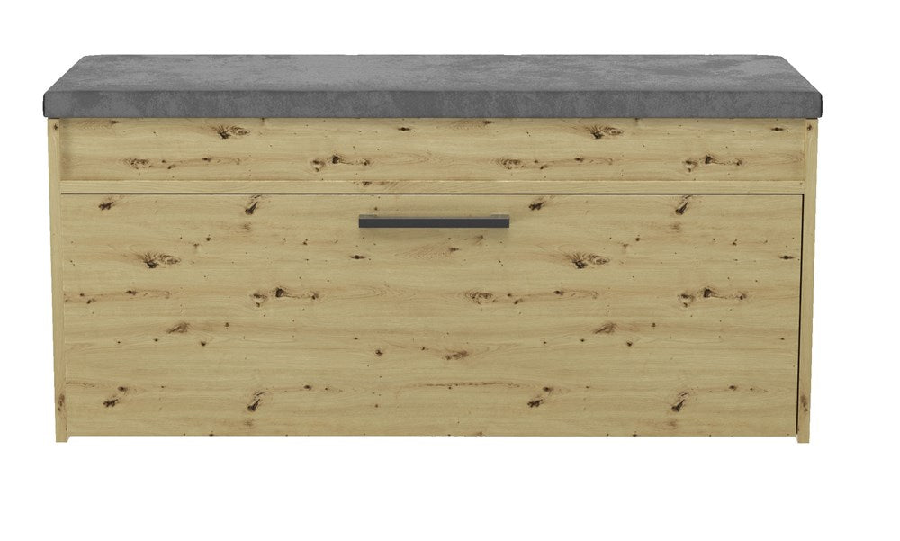 Skobænk med siddeplads og opbevaringsrum, Dybde: 35 cm Bredde: 100 cm Højde: 49 cm