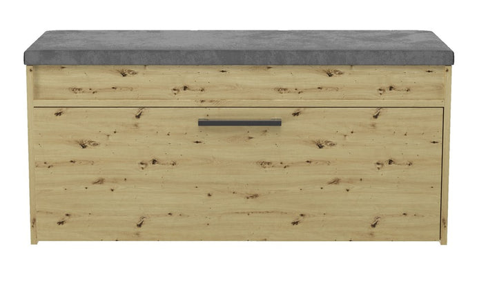 Skobænk med siddeplads og opbevaringsrum, Dybde: 35 cm Bredde: 100 cm Højde: 49 cm