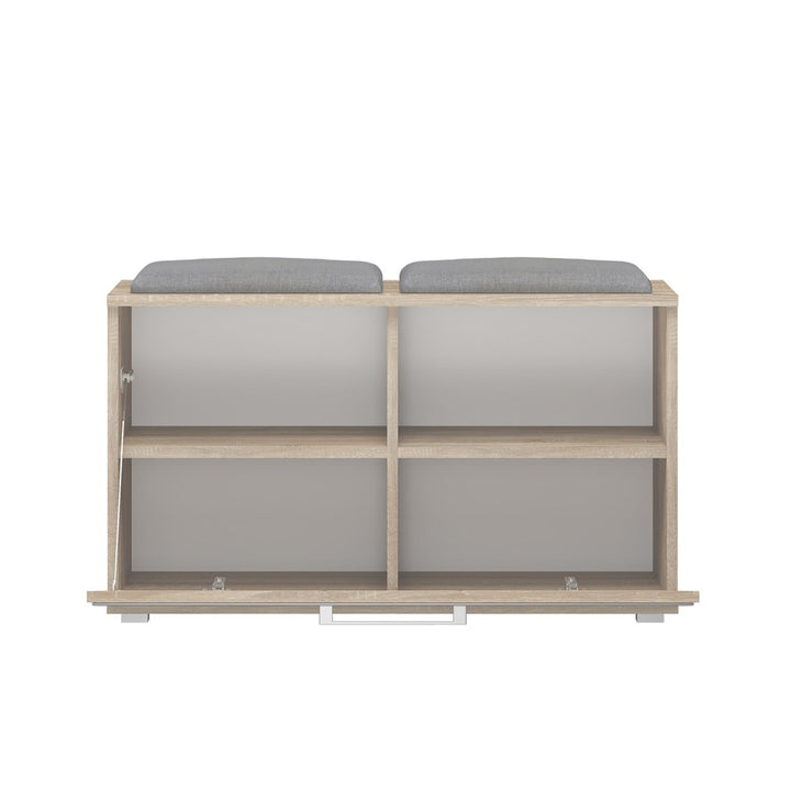 Skobænk med siddeplads, Dybde: 35 cm Bredde: 85 cm Højde: 45 cm