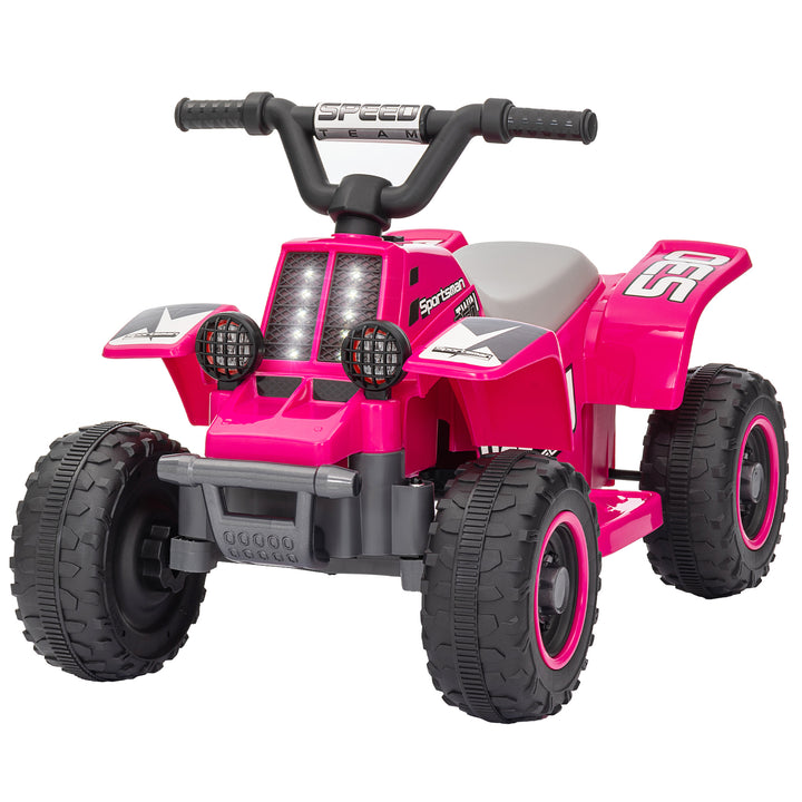 Elektrisk ATV til børn, batteridrevet, kører frem og tilbage, LED-lys, 18-36 måneder, pink