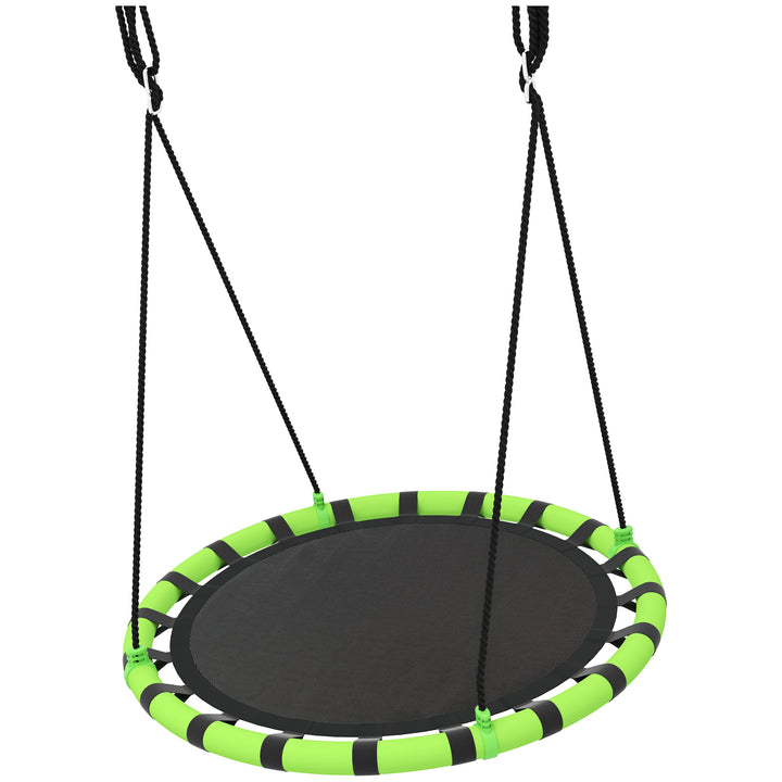Børnegynge, 150 kg lasteevne, 100 x 180 cm, metal, skum, sort