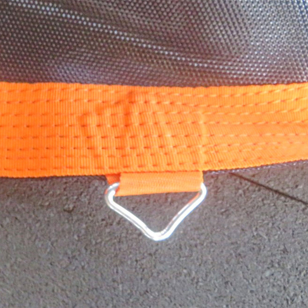 Trampolinmåtte, rund hoppeflade, polypropylen, orange