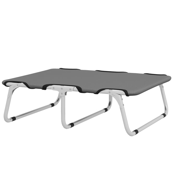 Hundeseng, foldbar, robust og komfortabel, op til 10 kg, 71 x 58 x 20 cm, grå