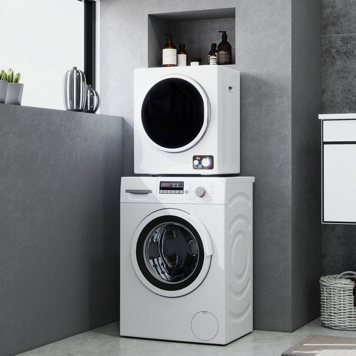 Mini tørretumbler 4 kg med 4 programmer, 2 varmeniveauer, sterilisering op til 65℃, 850W til tøj