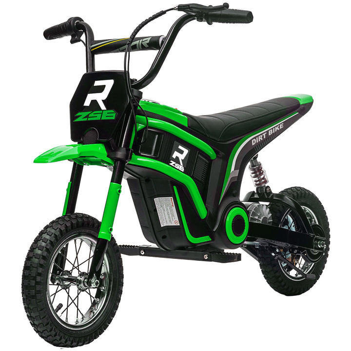 Elektrisk børnemotorcykel, 24v motor, justerbar hastighed, musik og lys, grøn