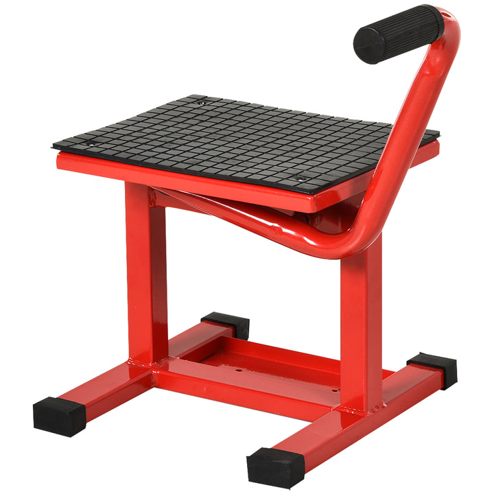 Motorcykellift, 150 kg lasteevne, motorcykelliftplatform, 275/395 mm højdejusterbar, til garager og udendørsområder
