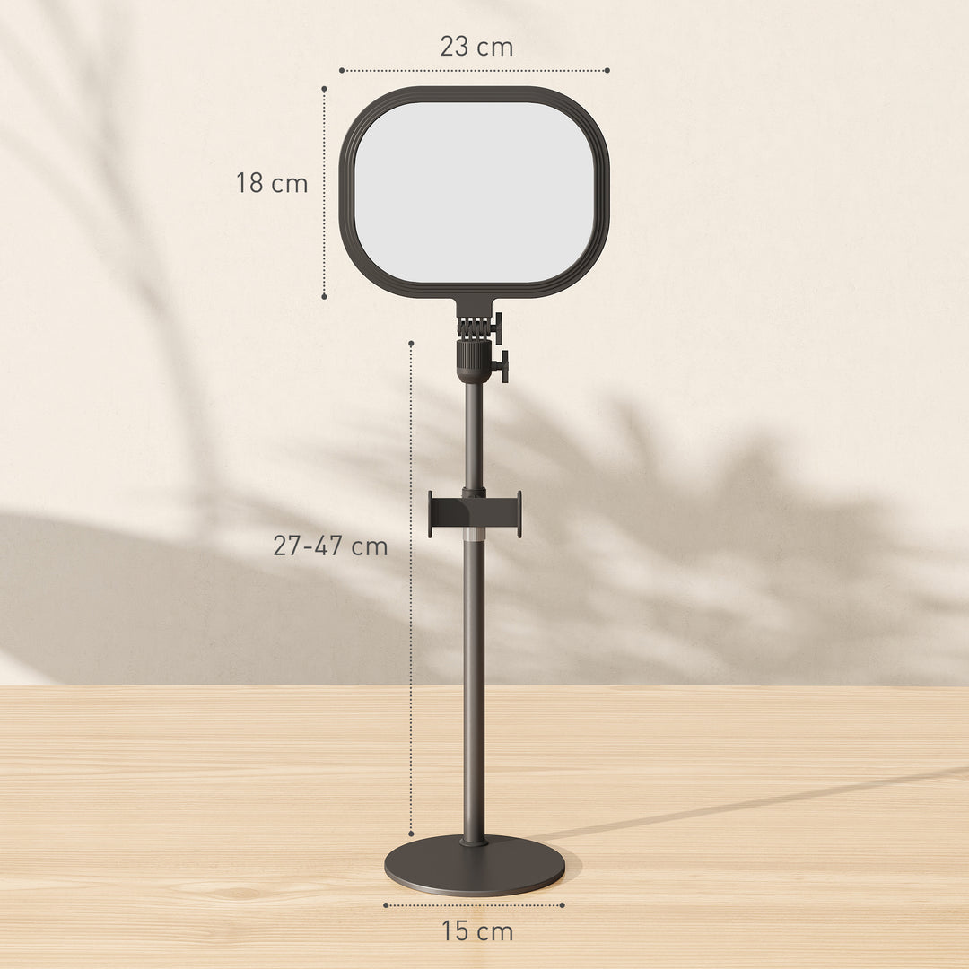 Led-sengelampe, 10 dæmpningsniveauer, 5 farver, hukommelsesfunktion, metal, sort