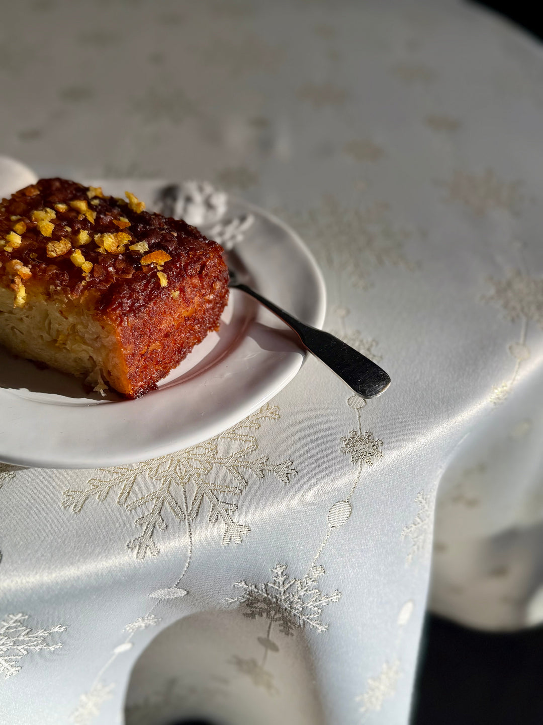 Rund dug med julemotiv | Golden Snowfall