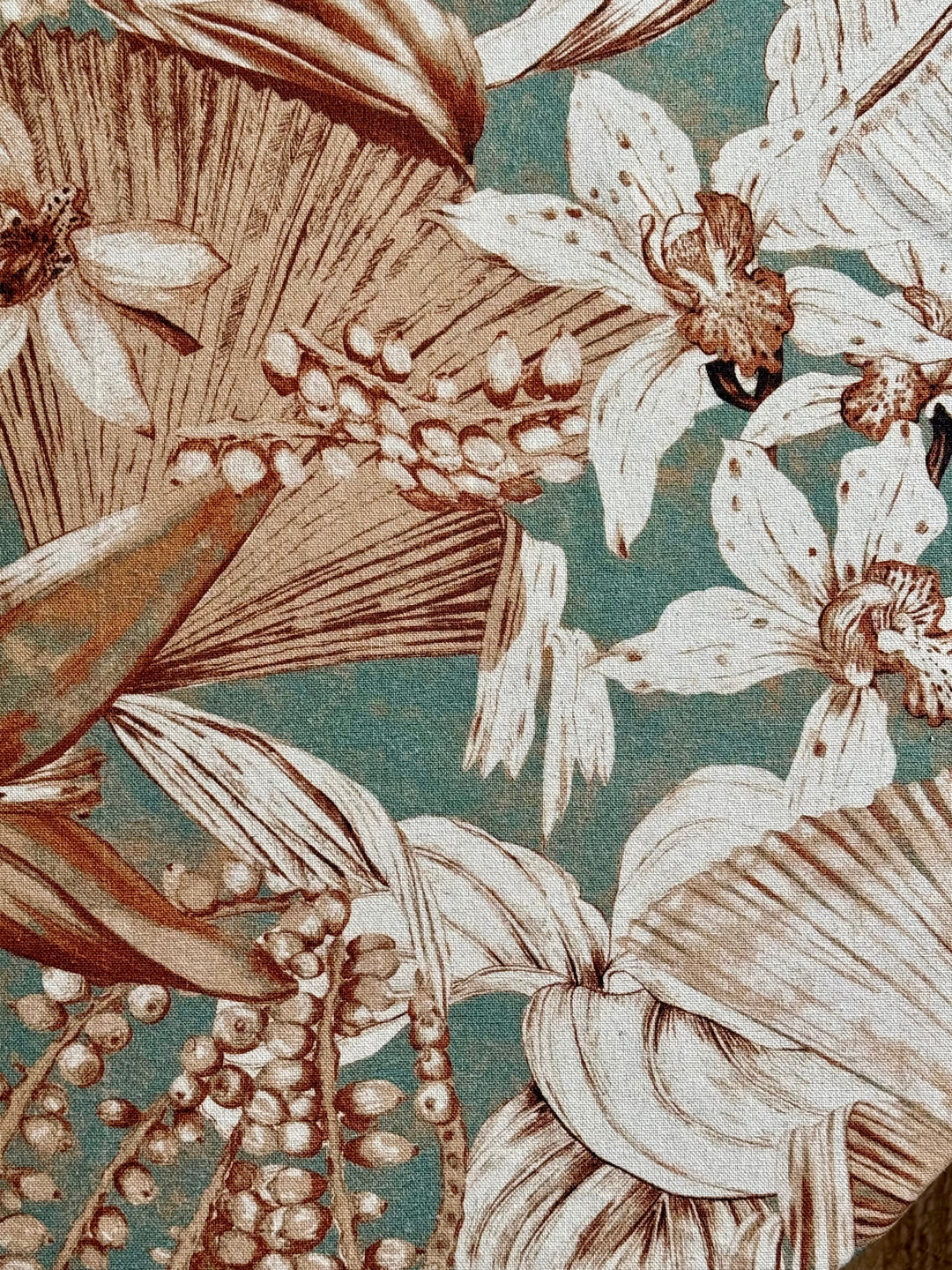 Rund dug i bomuld-hør blanding | Terra Flora