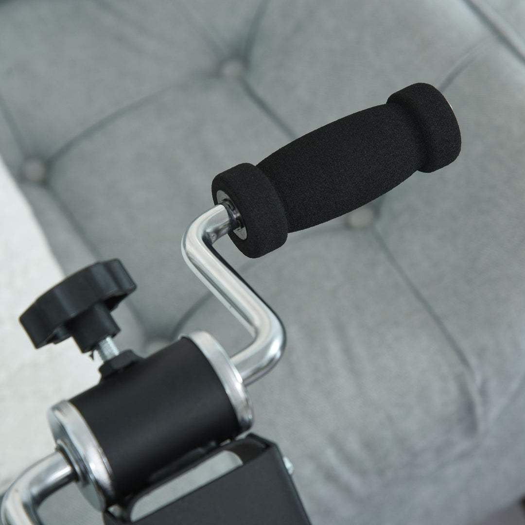 Pedaltræner til seniorer ekstra stille mini-motionscykel med lcd-skærm fastgørelsesrem arm- og bentræner motionstrænerbordcykel minicykel fitnessudstyr til hjemmekontor
