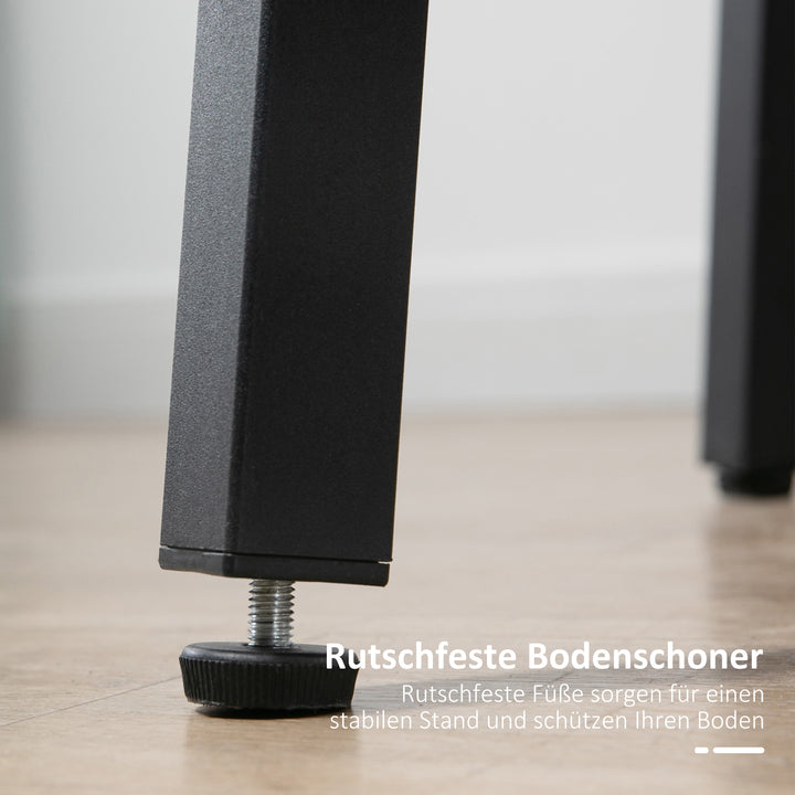 Spisebord køkkenbord, stort bord, industrielt design, rustikt design, 80 x 76 cm, brun