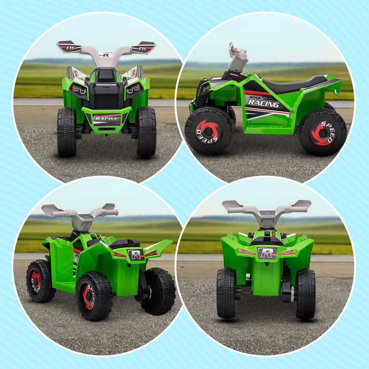 Elektrisk børne-quad, 2,5 km/t, frem- og bakgear, til 18-36 måneder, grøn