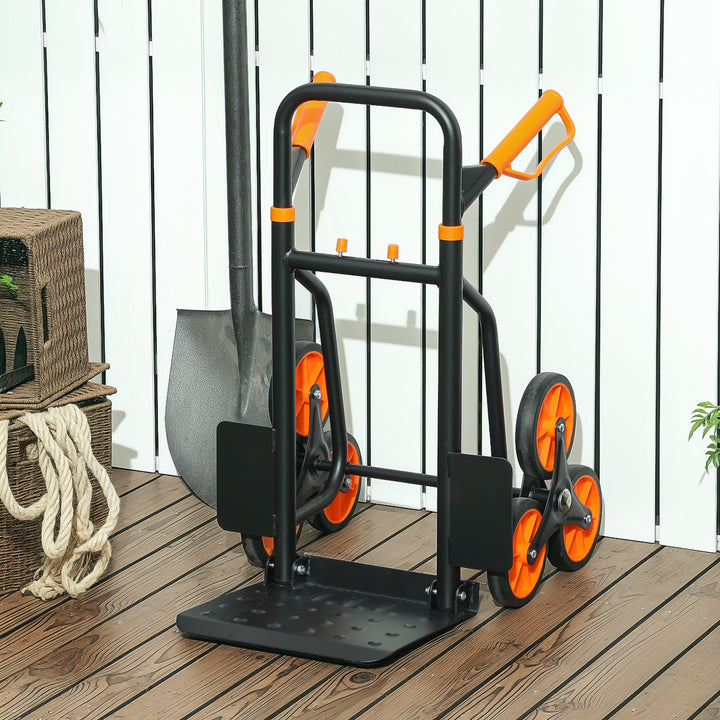 Trappevogn, foldbar transportvogn med stålramme, maks. 120 kg