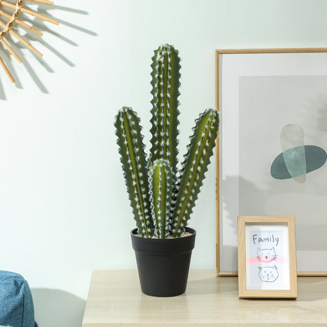 Kunstig kaktusplante, 53 cm, kunstige planter i potte til hjemmet, kontoret