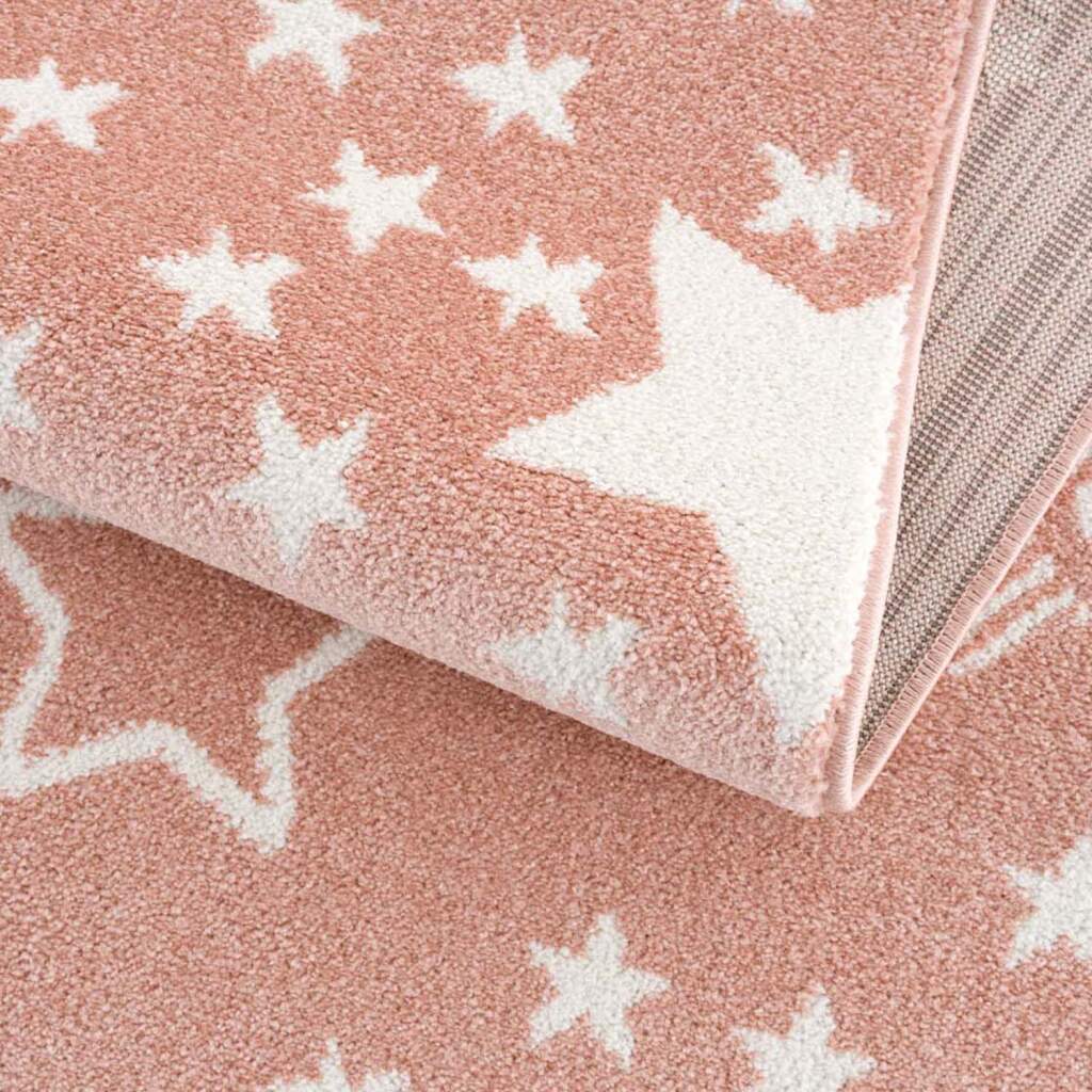 Børnetæppe Stars Anime 9387 Pink 120x120 cm Rund