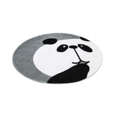 Børnetæppe Panda Bueno 1389 grå 160x160 cm rundt