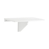 Pladsbesparende vægbord, sammenklappelig, 60x40x1,4 cm, hvid