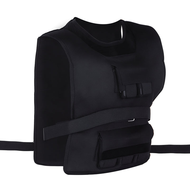 Vægtvest 15 kg / 20 kg / 30 kg justerbar træningsvest med aftagelige vægte løbevest kvinder mænd til muskelopbygning styrketræning, løb, fitness, crosstraining