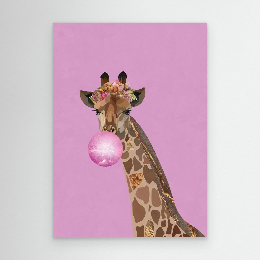 Giraffe pink bubblegum by Sarah Manovski