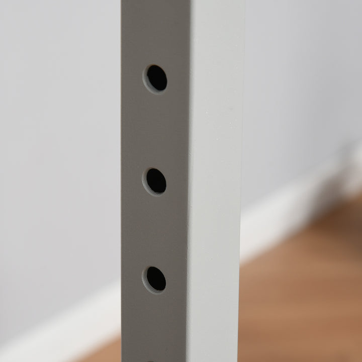 Gymnastikstang, 13 niveauer højdejusterbar, træ- og robust stålkonstruktion, lasteevne op til 75 kg, til 3+ børn, indendørs/udendørs, blå