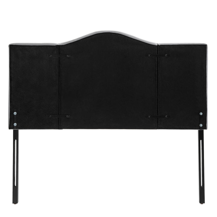 Sengegavl polstret sengegavl ryglæn sengegavl i gråt poppelfløjlsstof 185 x 8 x 134 cm